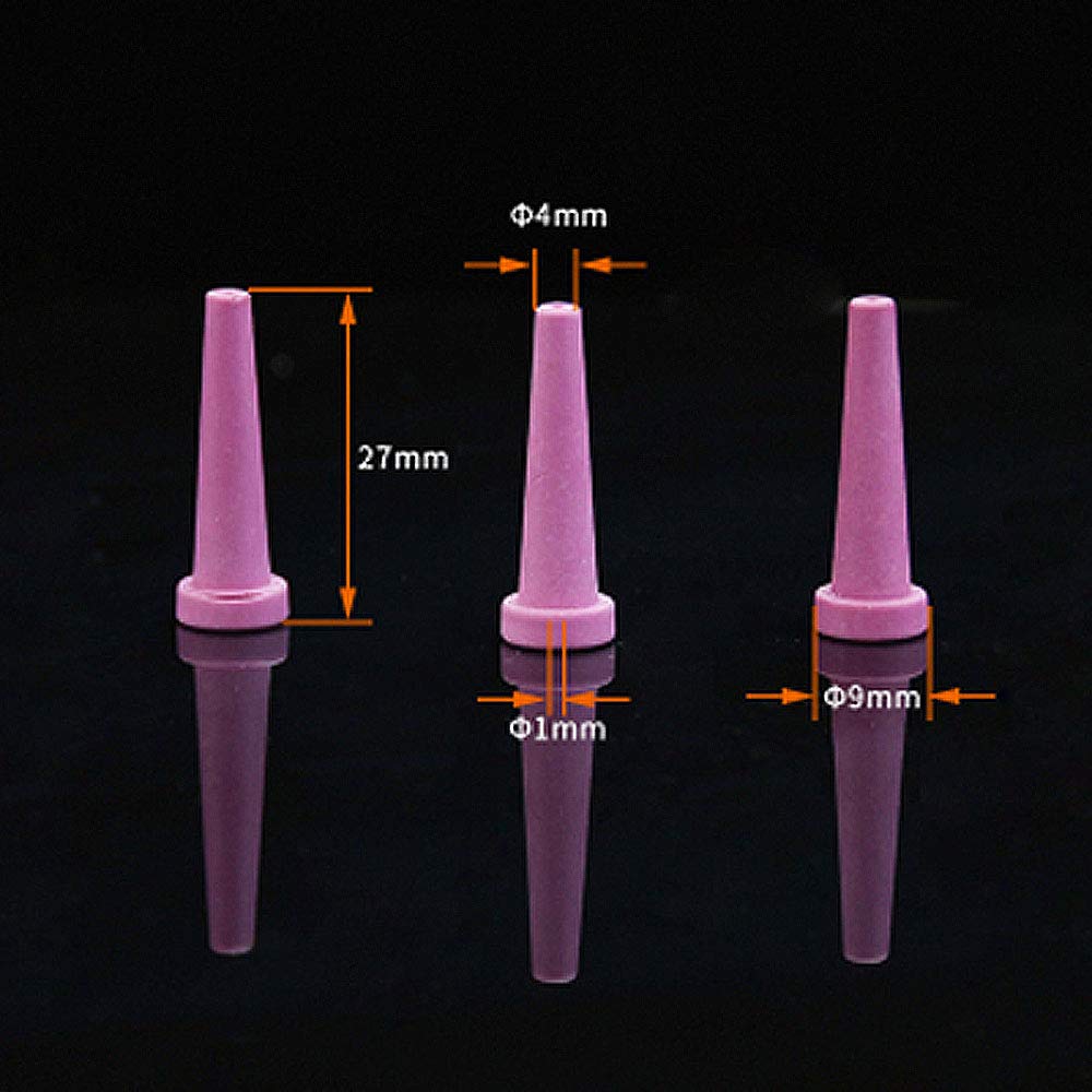 Airgoesin 6pcs Dental Lab Sandblasting Machine Blaster Replacement Ceramic Pressure Tip Nozzle Device