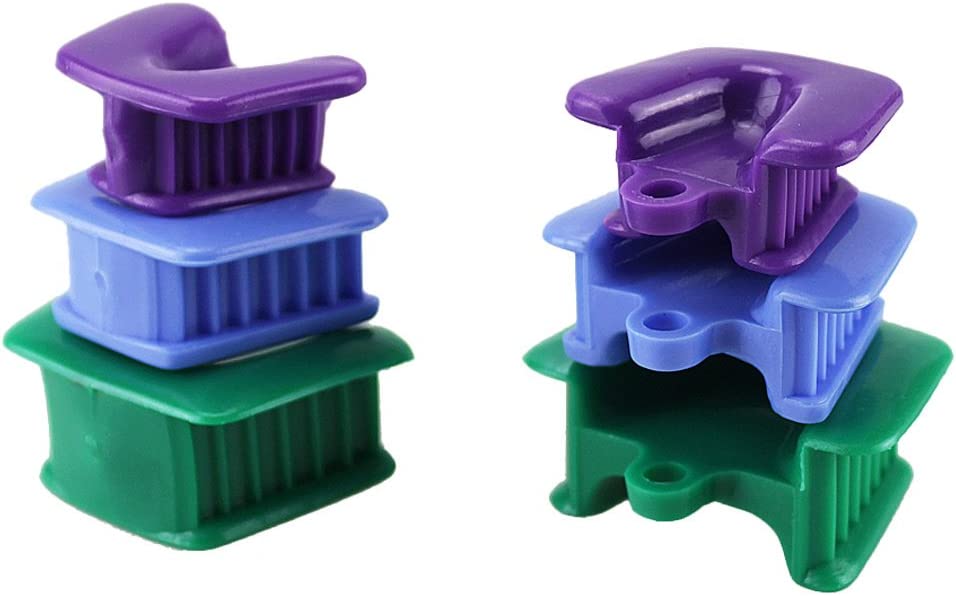 2Sets/6pcs Silicone Mouth Prop, Large Size Adult Size Medium, Small Child Size Green Dental Silicone Mouth Prop Latex Free