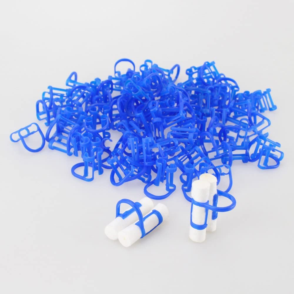 Cotton Roll Holder Clip Disposable Dental Isolator Tool Clinic 100pcs