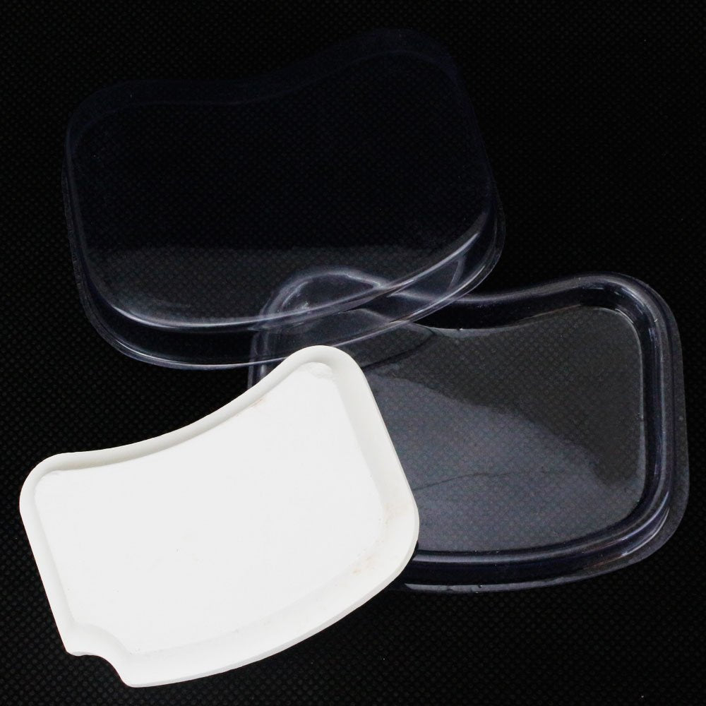 Airgoesin Mini Dental Porcelain Mixing Ceramic Watering Wet Tray Plate with Box Handheld
