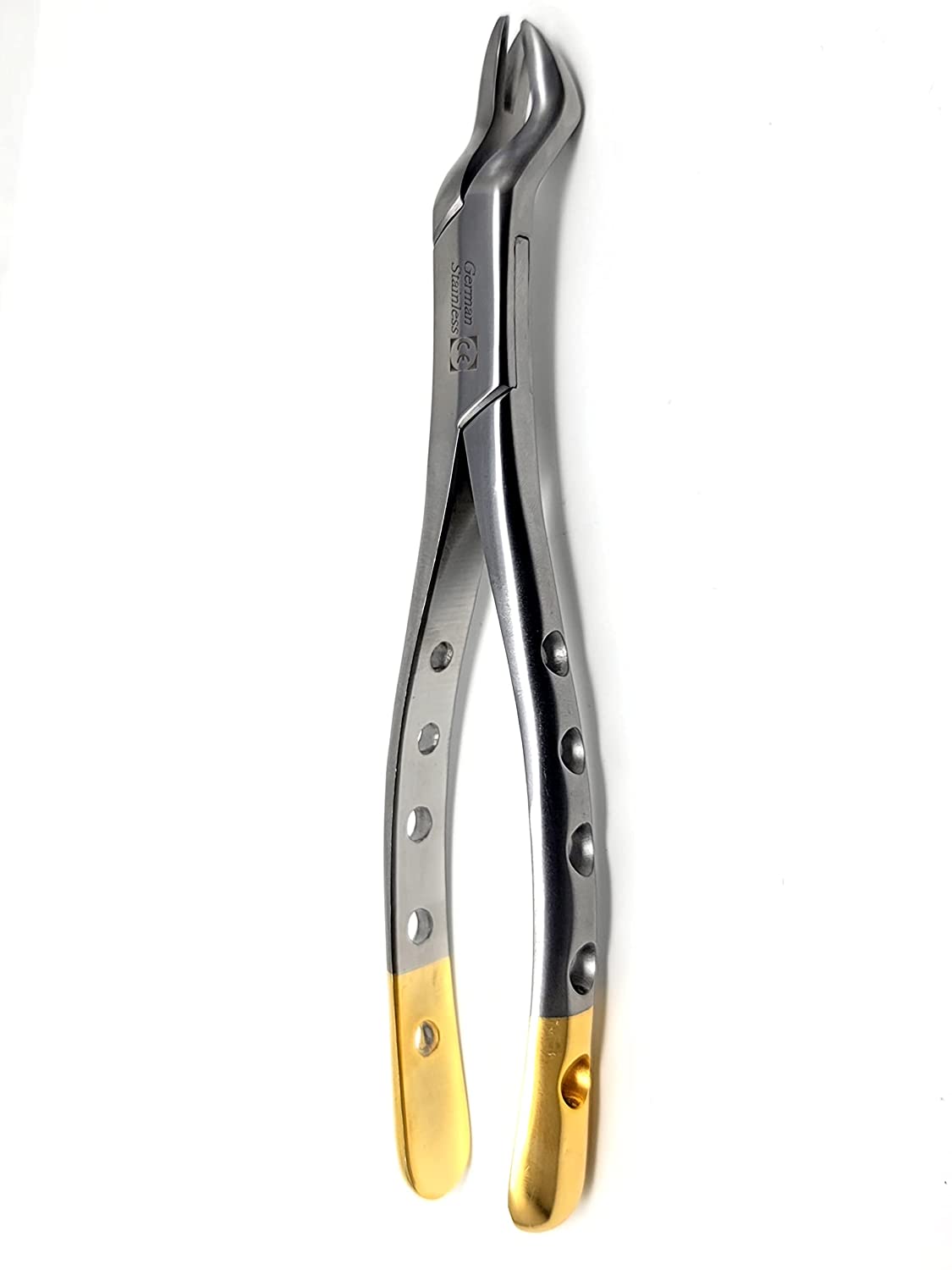 Dental Extracting Extraction Forceps 88L Used to Extract Upper Left 1st and 2nd Molars from The Alveolar Bone Universal Premium Quality Gold Handle, Stainless Steel
