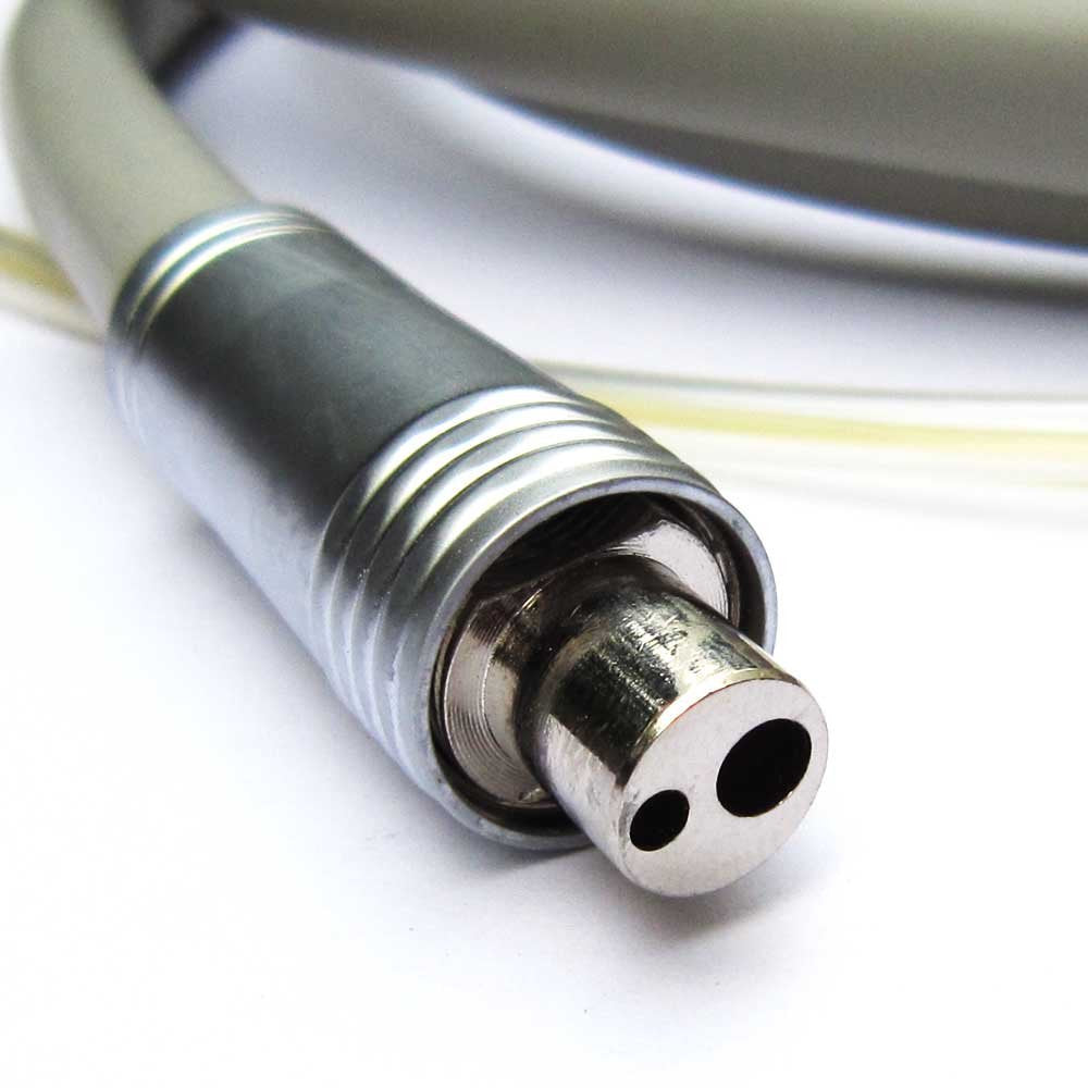 Dental Silicone Handpiece Tubing Tube with 2 Hole Connector Coupler Attached