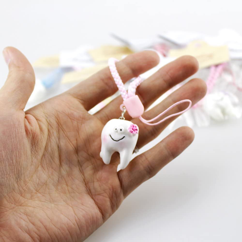 Airgoesin 10pcs Dental Cell Phone Chain Hang Rope Strap Ring for Dentist Team Gift Tooth