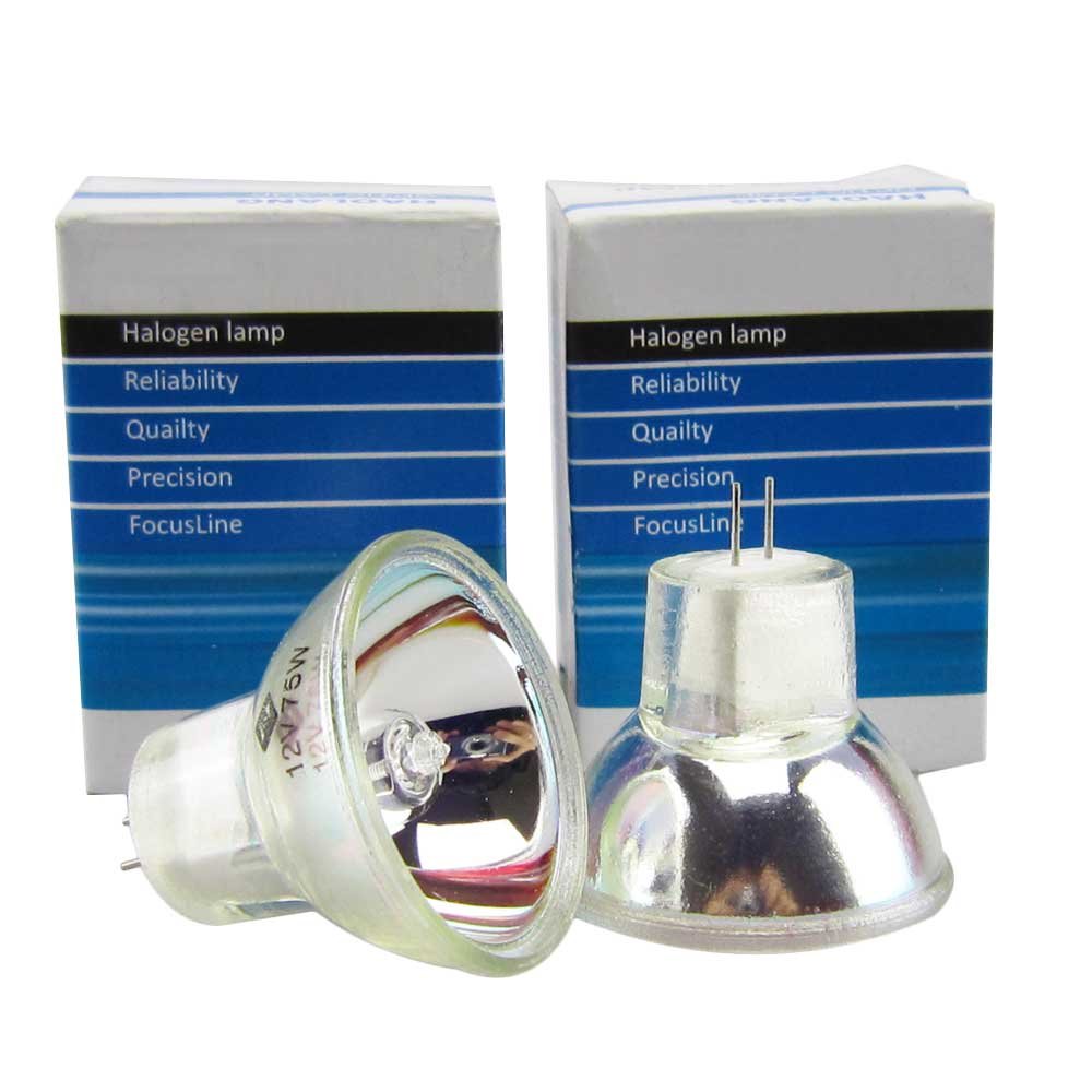 Airgoesin 4pcs 12V 75W Halogen Bulb Lamps for Dental Curing Light Replacement