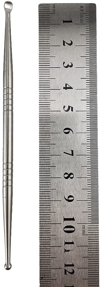 Airgoesin 2pcs Tonsil Stone Removal Pick Tonsillolith Premium Tool Stainless Steel Oral Cleaner