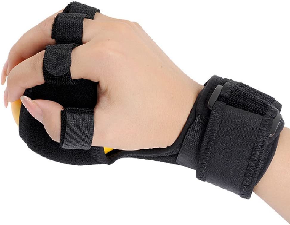 Hand Impairment Finger Squeeze Equipment Ball Rehabilitation Training Exercise Device Finger Board with Wrist Support
