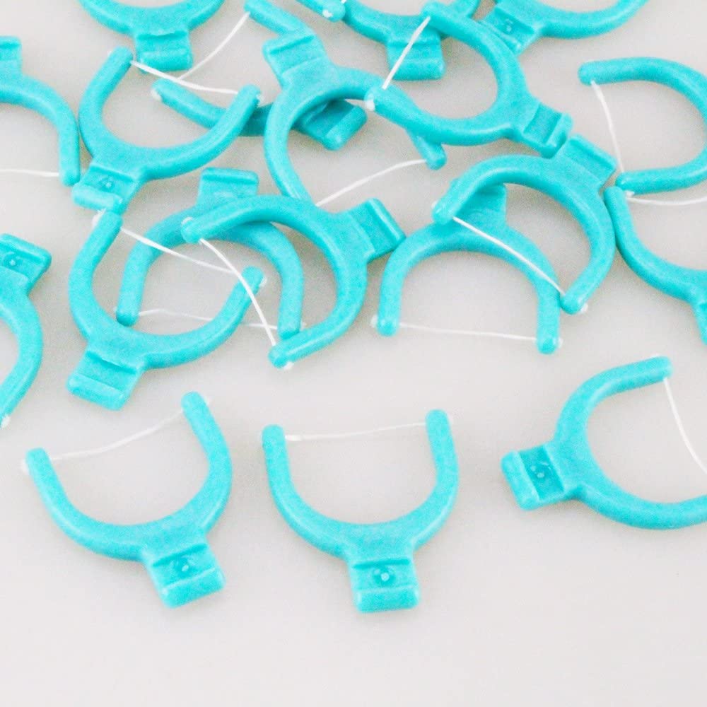 Dental 2 Flosser Floss Handle Holder + 270 Disposable Heads Tooth Oral Cleaner