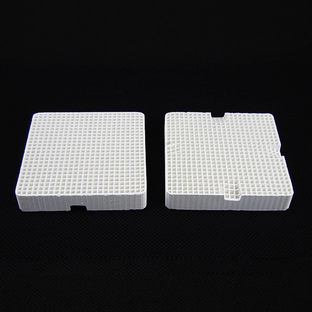 2pcs Dental Lab Honeycomb Square Firing Trays with 20 Zirconia Pins