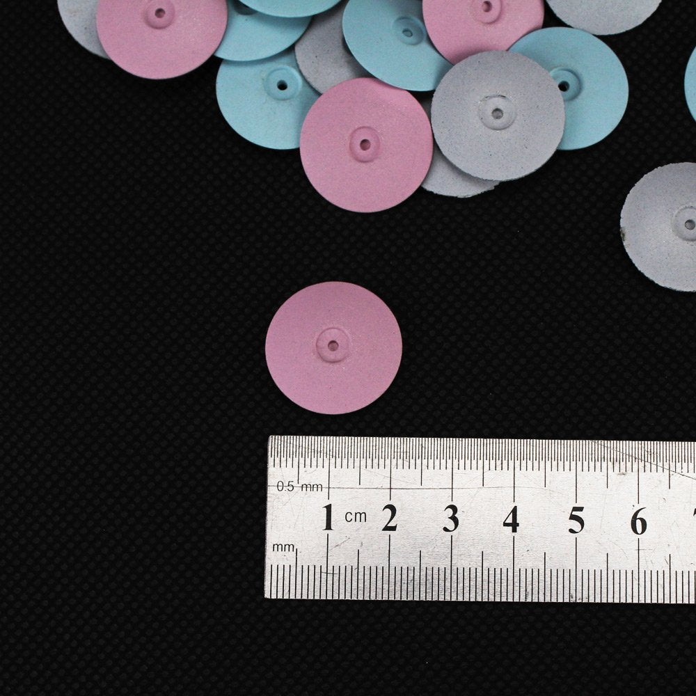 60pcs Polishing Silicone Wheels Silicone Polishers Disk for Porcelain Shank diameter: 2.35mm