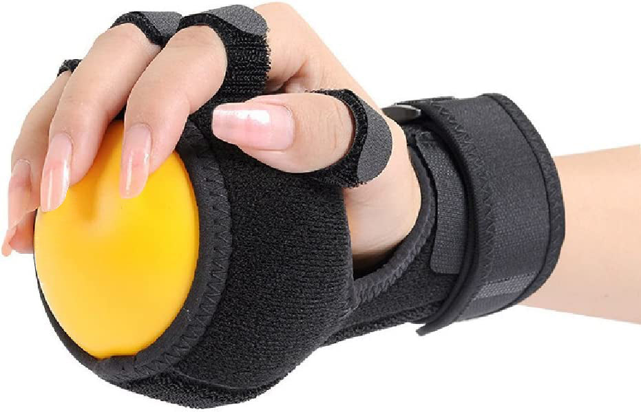 Hand Impairment Finger Squeeze Equipment Ball Rehabilitation Training Exercise Device Finger Board with Wrist Support