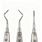 Airgoesin 3 Pcs Dental Root Elevators Set Stainless Steel Tooth Extracting Elevator Surgical Instruments