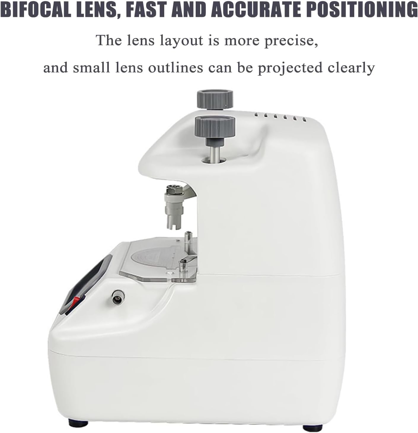 Optical Lens Center Locator, Centering and Moving Center Machine, with LED Light, Optometry Glasses Lens Centering Apparatus, Bifocal Lens, Accurate Positioning, for Optometry Centers