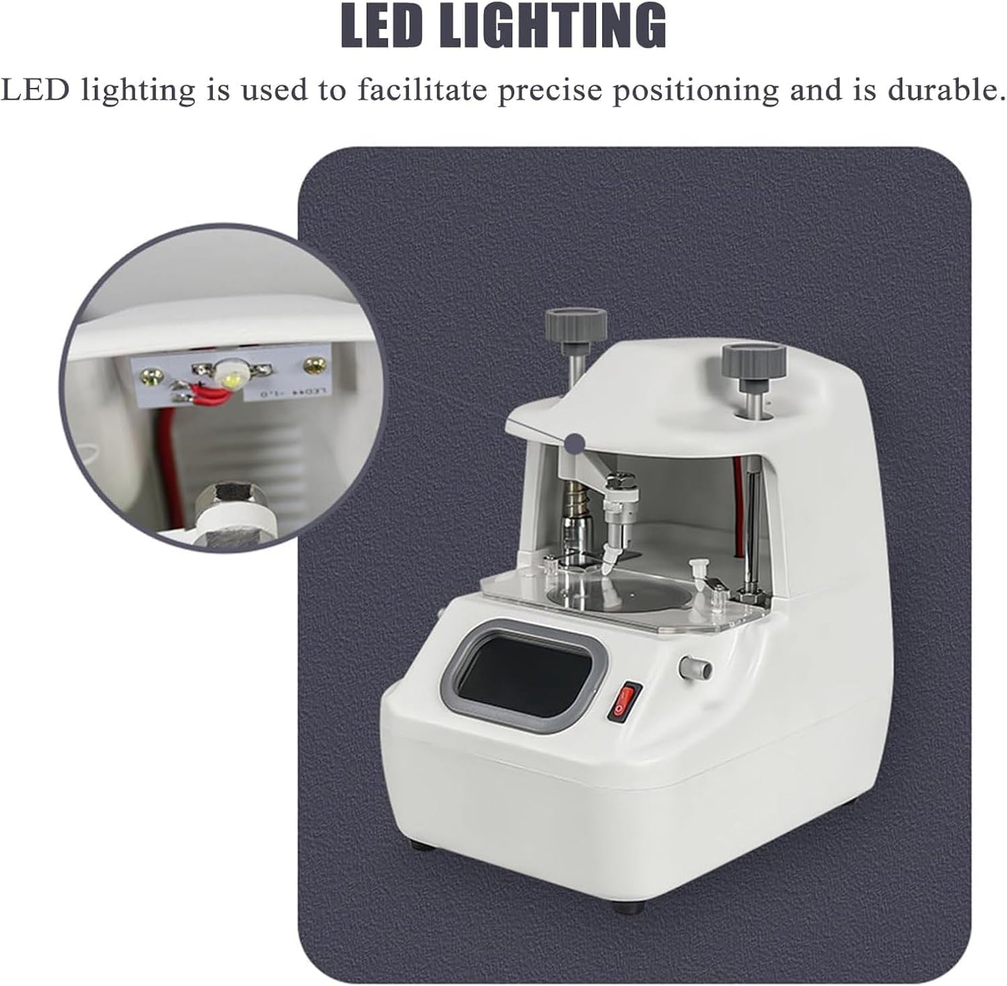Optical Lens Center Locator, Centering and Moving Center Machine, with LED Light, Optometry Glasses Lens Centering Apparatus, Bifocal Lens, Accurate Positioning, for Optometry Centers