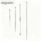Airgoesin Stainless Steel Ear Wax Removal Tool Set, 4 Pcs Multi-Size Dual End Ear Picks, Professional Ear Spoon Cleaner Kit for Household Adults & Kids Ear Care