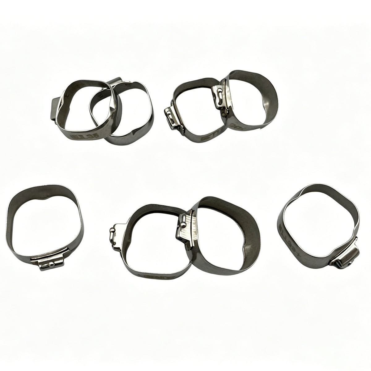 40pcs Dental Orthodontic 1st Molar Bands & Buccal Tubes Bracket Roth 022 #35-39+
