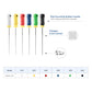 Airgoesin Dental K Files #15-40/21 mm for Endodontic Root Canal, NITI Hand Use K-Files, 6 Pcs/Pack, 1 Pack Total