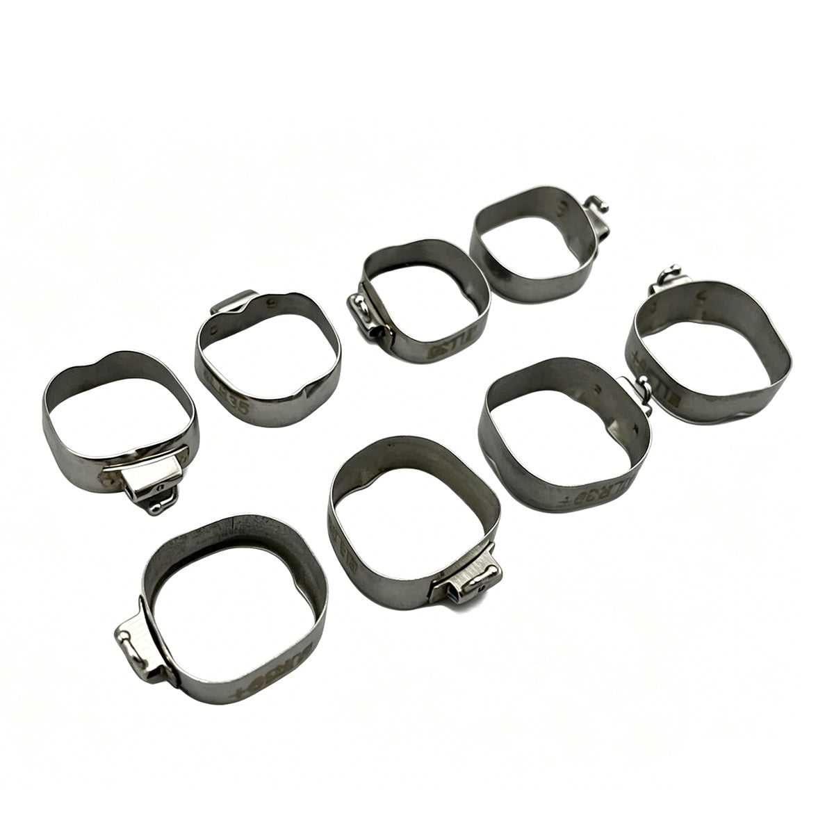 40pcs Dental Orthodontic 1st Molar Bands & Buccal Tubes Bracket Roth 022 #35-39+