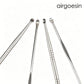 Airgoesin Stainless Steel Ear Wax Removal Tool Set, 4 Pcs Multi-Size Dual End Ear Picks, Professional Ear Spoon Cleaner Kit for Household Adults & Kids Ear Care