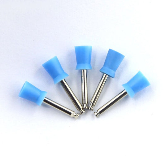 100pcs/lot Dental Prophy Angles Cup RA Shank 4/6 Angles Soft/ Hard Dentistry Polishing Tools White and Blue color Dental Tools