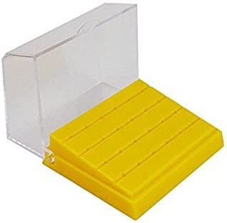 Airgoesin 2pcs Plastic Polisher Burs Holder Block Case 24 Holes and 60 Holes