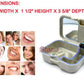 2pcs Denture Dental Orthodontic Mouthguard Retainer Case Box with Mirror Brush