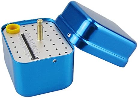 Airgoesin High Speed Burs Holder Block Gutta Percha Point Disinfection Box with Ruler