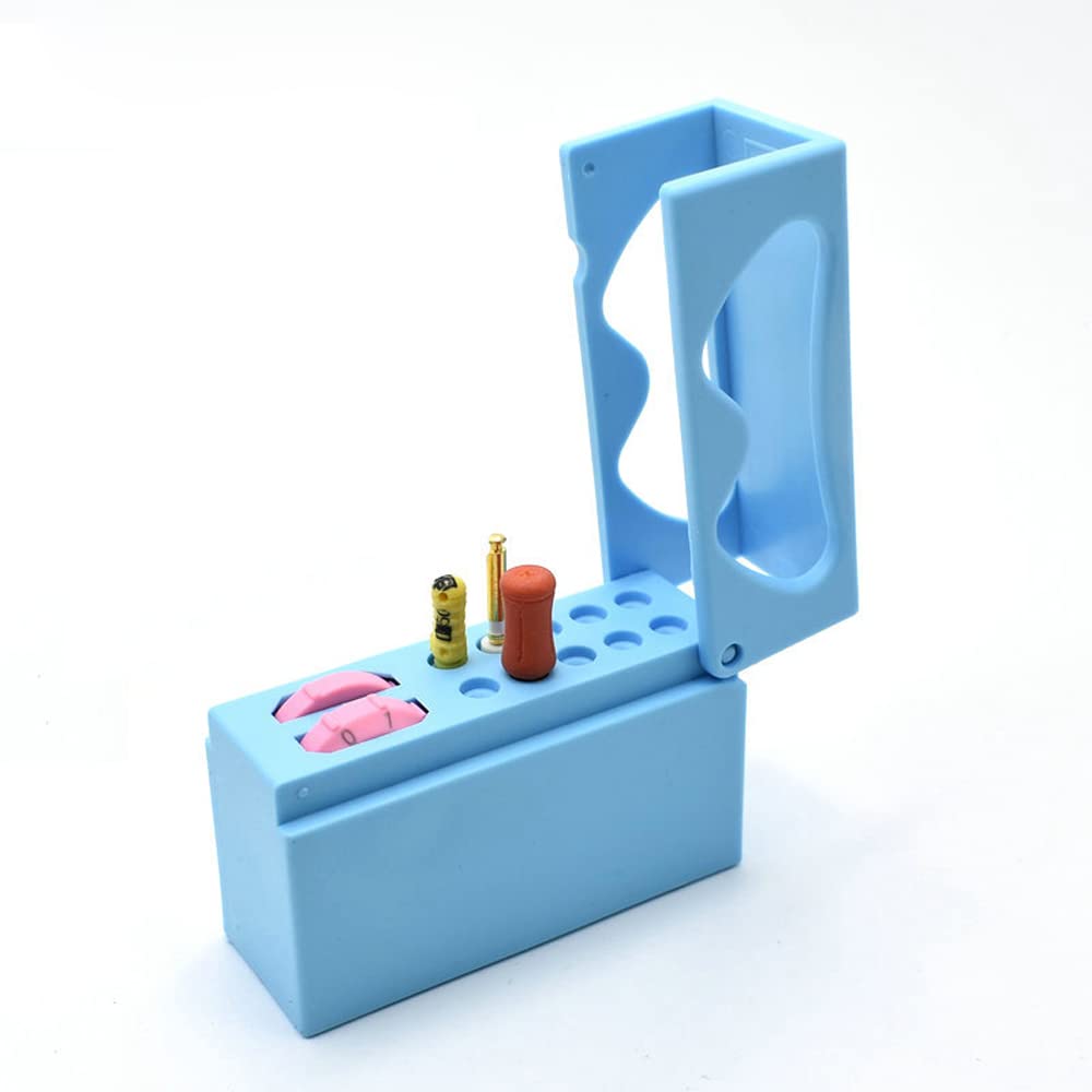 Airgoesin 4pcs Dental Endo Niti Root Canal File Holder Counter Scaler Stand Ruler Guage Autoclavable Block Organizer