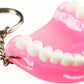 5pcs Teeth Key Chain Ring for Cell Phone Dentist Dental Clininc Gift Jaw Mixed (5 Color)
