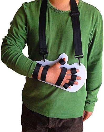 Airgoesin 1 Fingerboard Separate Finger Hand Splint Brace Support Shoulder Strap Belt Wrap