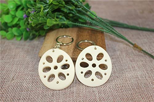 Airgoesin 20pcs Keychain Key Ring Hang Lotus Root Cute Promo Shop Gift for Kids Party Favors & School Carnival Prizes