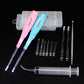 Airgoesin 2 Sets Flashlight Tonsil Stone Removing Tool, with Box + 1 Stainless Steel Tonsillolith Pick + 1 Irrigation Syringe