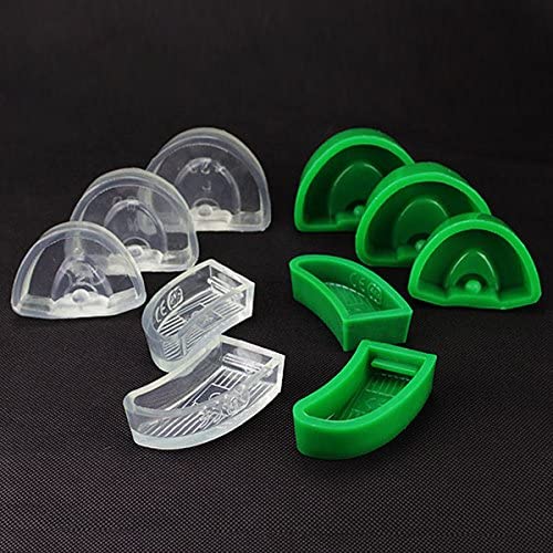 Silicone Base Molds Plaster Model Former Transparent Green Dental Lab Plaster Model Former 2 Sets/10pcs