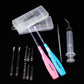 Airgoesin Longer Tips 2 Sets Tonsil Stone Remover Kit w/LED Tool, Irrigation Syringe & Stainless Tonsil Pick