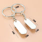 Airgoesin 10pcs Mini SkateBoard Key Chain Cute Car Backpacks Keychain Pendants Novelty Gifts