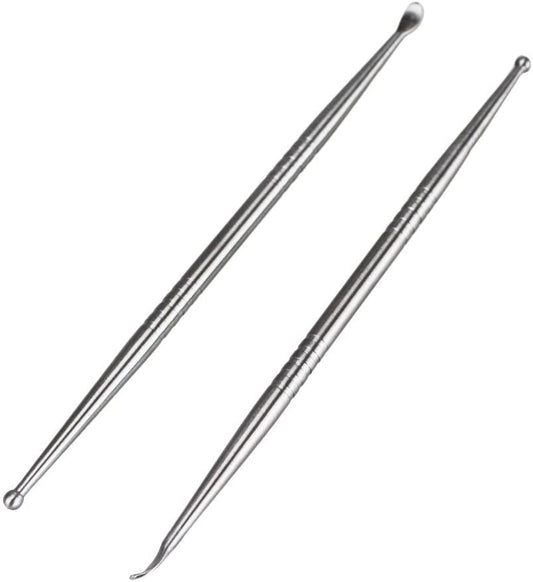 Airgoesin 2pcs Tonsil Stone Removal Pick Tonsillolith Premium Tool Stainless Steel Oral Cleaner