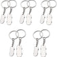 Airgoesin 10pcs Mini SkateBoard Key Chain Cute Car Backpacks Keychain Pendants Novelty Gifts