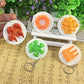 Airgoesin 20pcs Keychain Key Ring Hang Food Dish Plate Shape Cute Shop Promo Gift Charms