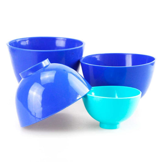 Airgoesin 4 pcs New Dental Lab Rubber Mixing Bowls Flexible Impression