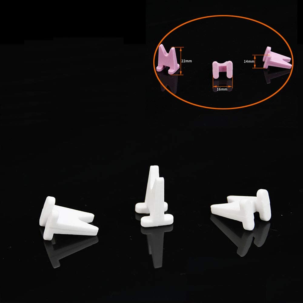 10pcs Ceramic Firing Pegs for Crowns and Bridges in Porcelain Furnace (10pcs in Pink)