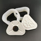 Airgoesin 2pcs Base Model, Dental Lab Magnetic Silicone Plaster Model Former Base Molds Full Arch
