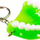 5pcs Teeth Key Chain Ring for Cell Phone Dentist Dental Clininc Gift Jaw Mixed (5 Color)