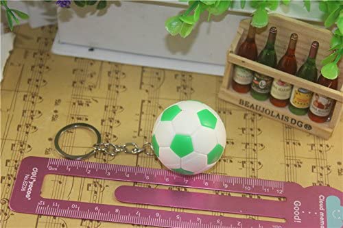 Airgoesin 10pcs Soccer Keychains Ball Sports Soccer Key Chain for Boys School Carnival Reward Backpack, Purse, Luggage, Sports Themed Party Favors, Goodie Bag Fillers Team Gifts