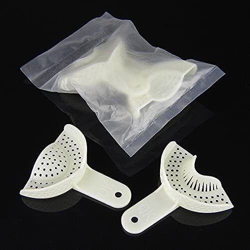 20 Sets Dental Disposable Anterior Impression Trays 2pcs/Set