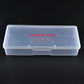 Airgoesin Small Clear Storage Box Container Desktop Organizer with Lid, 4.9 in x 2 in x 1.3 in for Keeping Small Parts, Coints, Screws, Q-Tip, Flossers, Ornaments, 3pcs/pk