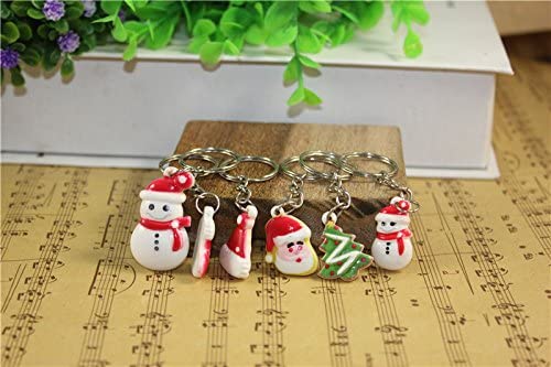 Airgoesin 20pcs Keychain Key Ring Hang Christmas Holiday Gift Birthday Cute Party Favors Prizes for Kids