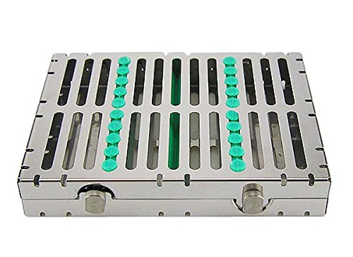 Airgoesin 10-Slot Sterilization Cassette Rack for 10 Dental Surgical Instrument Autoclavable