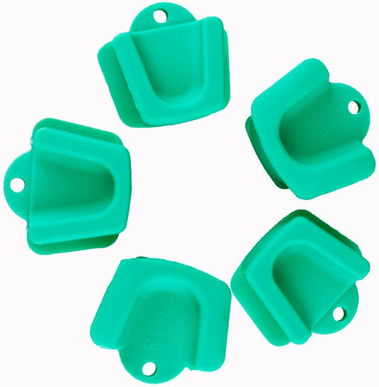 Airgoesin 5pcs Dental Oral Silicone Mouth Prop Bite Blocks, Large Size Adult Size Latex Free Cheek Retractor 135 Degrees Celsius Sterilized Latex Free