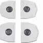 Dental Plastic Magnetic Articulator Articulating Mounting Plates 4pcs