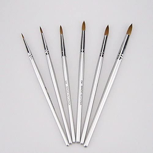 6pcs New Porcelain Ceramic Ermine Brush Pen Set