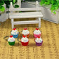 Airgoesin 20pcs Keychain Key Ring Hang Cupcake Cake Shape Cute Shop Promo Gift Charms